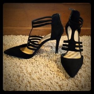 Jessica Simpson Suede Black Stiletto High Heel 8